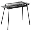 Gratar gradina/camping cu carbuni, portabil, grill dreptunghiular, cu rafturi, structura inox, 113x56x82&nbsp;cm, ART