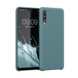 Husa Kwmobile pentru Samsung Galaxy A50, Verde inchis, Silicon, KWM0000102C034C, Carcasa