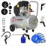 Compresor aer 50L 8 bar 300L min + kit scule (TA301+)