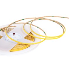 Banda LED COB alb cald, 12V DC, 400 LEDs m, 5m, latime 3mm, IP20