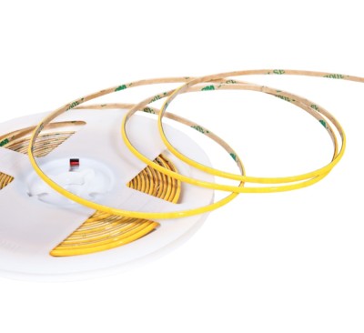 Banda LED COB alb cald, 12V DC, 400 LEDs m, 5m, latime 3mm, IP20 foto