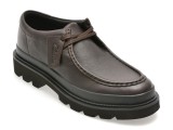 Mocasini CLARKS maro, BADELL SEAM, din piele naturala