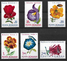 Romania - 1971 - LP 767 - Flori din gradini botanice - serie completa MNH foto