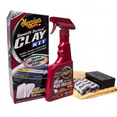 Meguiar&amp;#039;s Kit Plaselina Curatare Smooth Surface Clay Kit 473ML G1016EU foto