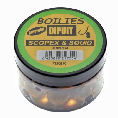 Boilies Claumar Birdfood De Carlig Dipuit Scopex &amp;amp; Squid 70gr foto