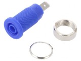 Soclu Banană 4mm Albastru 1000V 24A, CLIFF