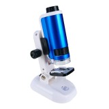 Microscop educational cu accesorii, marire 100x-250x, iluminare LED, suport smartphone, set pentru experimente Household NewTrend