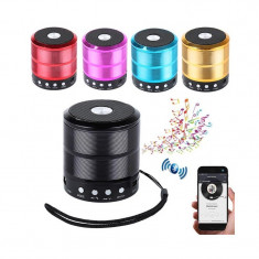 Boxa portabila mini speaker cu bluetooth USB card TF si FM radio WS-887 foto