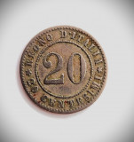 moneda Italia 20 centesimi 1894 ( R ) km # 28