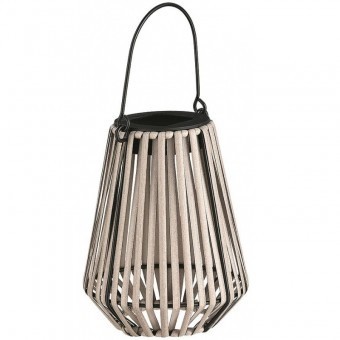 Lampa solara Strend Pro Garden, suspendata, ratan, 12x12x24 cm foto