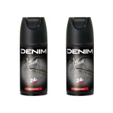 Set 2x Deodorant body spray Denim Black, Barbati, 150 ml