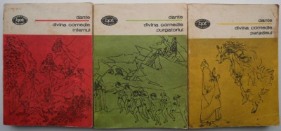 Divina comedie (3 volume) &amp;ndash; Dante Aligheri foto