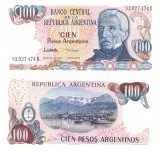 Argentina 100 Pesos 1984 ( Rara ) UNC