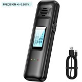 Cumpara ieftin Alcooltest digital portabil Techstar&reg; cu Senzor si fara Contact, ecran LCD, indicator LED si incarcare USB