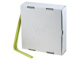 Manson Termocontractabil 25,4mm Galben-Verde 2:1 Fara Adeziv