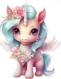 Cumpara ieftin Sticker decorativ Unicorn, Roz, 77 cm, 7947ST, Oem