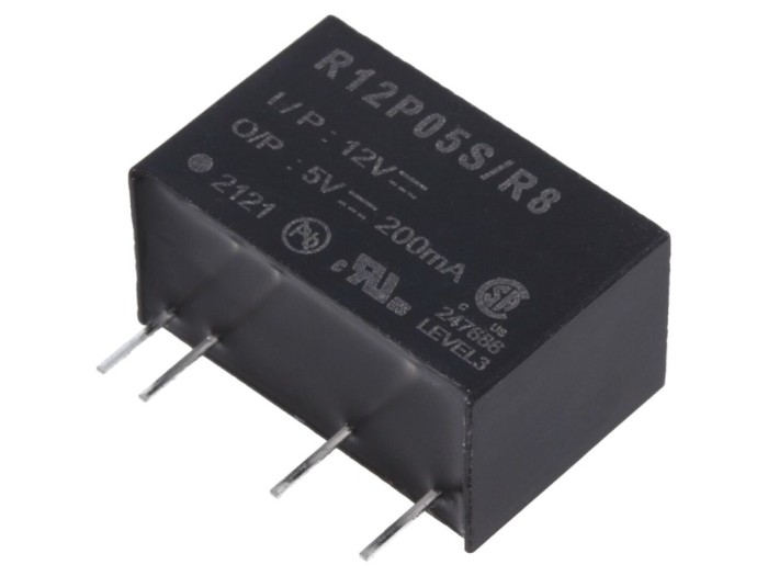 Convertor DC/DC 1W 5V 0,2A