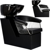 Scafa coafor Zoe pentru salonul de coafură și frizerie cu bol ceramic mobil armătură baterie si cască