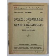 POEZII POPORALE DIN GRANITA NASAUDULUI , culese de EMIL AL . BOCSA , 1933