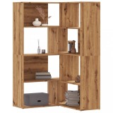 VidaXL Bibliotecă 4 nivel stejar artizanal 85x85x140 cm lemn prelucrat