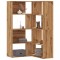 vidaXL Bibliotecă 4 nivel stejar artizanal 85x85x140 cm lemn prelucrat 3307818