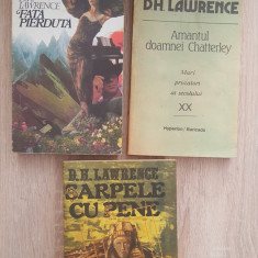 3 x D. H. LAWRENCE: Fata pierdută /Amantul doamnei Chatterley / Șarpele cu pene