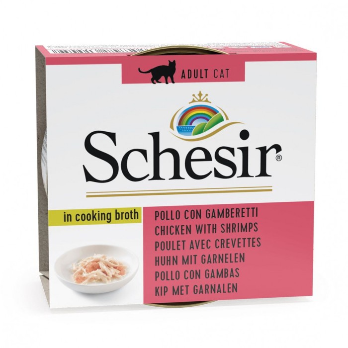 Schesir cat pui și creveți &icirc;n supă 70 g
