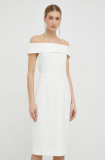 Ivy Oak rochie culoarea alb, mini, mulată IO1100X7089
