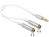 KABEL AUDIO SPLITTER KLINKENSTECKER 3,5 MM 3 PIN &gt; 2 X KLINK 65355 DELOCK