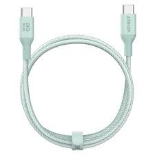 Cablu alimentare si date Anker, USB Type-C (T) la USB Type-C (T), 1.8m 140W, invelis nylon bio, verde, &amp;quot;A80F6H61&amp;quot; (timbru verde 0.03 lei) - 0194644125 foto