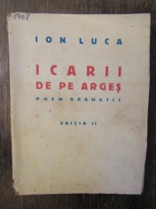 LUCA ION - ICARII DE PE ARGES , 1933 foto