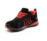 Cumpara ieftin Adidasi de protectie Fusion cu bombeu metalic S1 negru rosu