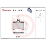Placute frana Citroen C5 I (Dc) 03.01-03.05, C5 I Box / Estate (De) 06.02-08.04, C5 I Break (De) 06.01-09.04, C5 2 (Rc) 08.04-09.08, C5 2 Box / Estat