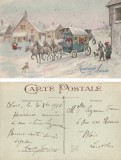 ~Franta, Carte postala, felicitare de Anul Nou, 1918