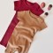 Set de 2 salopetele cu maneca scurta din bumbac organic si modal - Rosu/ Maro BabyCosy (Marime: 9-12 luni)