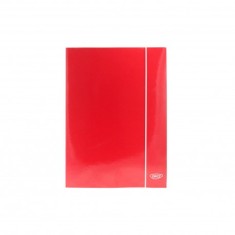 Mapa A4 Carton Laminat DACO, Prindere cu Elastic, Culoare Rosie, Mape din Carton, Mape pentru Acte, Dosar Documente, Mapa cu Elastic, Mape Arhivare Do foto