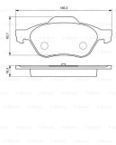 BOSCH 0 986 494 034 set placute frana,frana disc