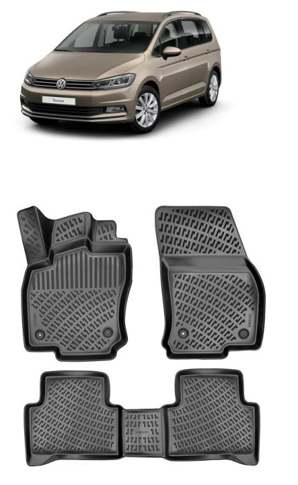 Set Covorase Auto Cauciuc Umbrella Pentru Volkswagen Touran II 2015-2022