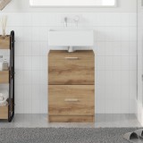 vidaXL Dulap pentru Chiuvetă Stejar Artizan 40x37x59 cm Lemn Prelucrat