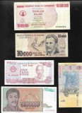 Set 5 bancnote de prin lume adunate (cele din imagini) #430, Africa