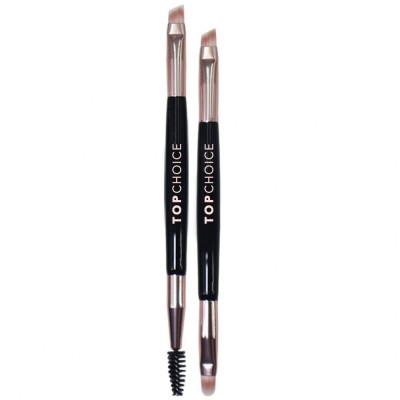 Set 2 pensule de machiaj pentru sprancene Golden Touch Duo, 38679, Top Choice foto