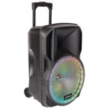 BOXA PORTABILA ILUMINATA LED 15&quot;/38CM 50W RMS CU USB/SD/BT/FM, Party