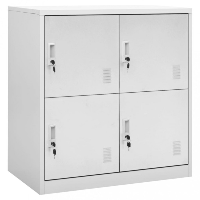 vidaXL Dulap de vestiar, gri deschis, 90x45x92,5 cm, oțel 336432