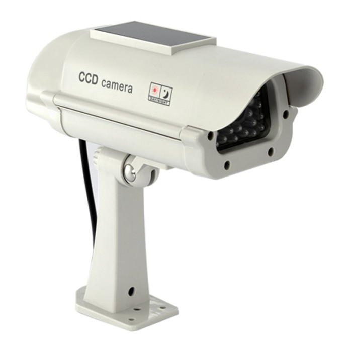 Camera solara falsa cu led intermitent Dummy Cam, 2 x AA