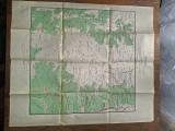 SINAIA, HARTA TURISTICA, 1933, EDITATA DE TOURING CLUB ROMANIA