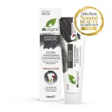 Pasta de dinti extra albire Bio Carbune activ Dr.Organic 100ml