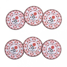 Set 6 suporturi de pahare, cadouri traditionale, Motive Cusaturi Romanesti, MB447