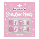 Set 10 unghii false Starshine Nails Martinelia, adeziv Press-On, 10 piese, 3 ani+