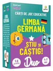 Limba germana. Stiu si castig! Carti de joc educative/***