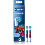 Oral B PRO Kids 3+ capete de schimb pentru periuta de dinti pentru copii Spiderman 2 buc